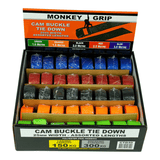 Monkey Grip Cam Buckle Tie Down Assortment Pack 25mm Webbing 40 Piece