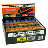 Monkey Grip Cam Buckle Tie Down Assortment Pack 25mm Webbing 40 Piece