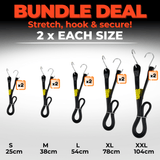 Monkey Grip EPDM Flat Rubber Strap Bundle - 10 Pack