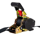 Monkey Grip Retractable Ratchet Tie Down: 340kg Capacity 1.5m x 25mm & 500kg Capacity 4m x 38mm