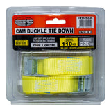 Monkey Grip Cam Buckle Tie Down 110KG Capacity 25mm Webbing