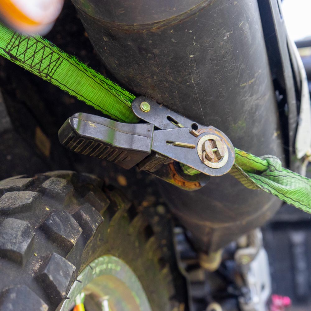 Monkey Grip Ratchet Tie Down 300KG Capacity 4M x 25mm - 4 Pack | Green ...